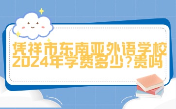 广西中职：凭祥市东南亚外语学校2024年学费多少?贵吗